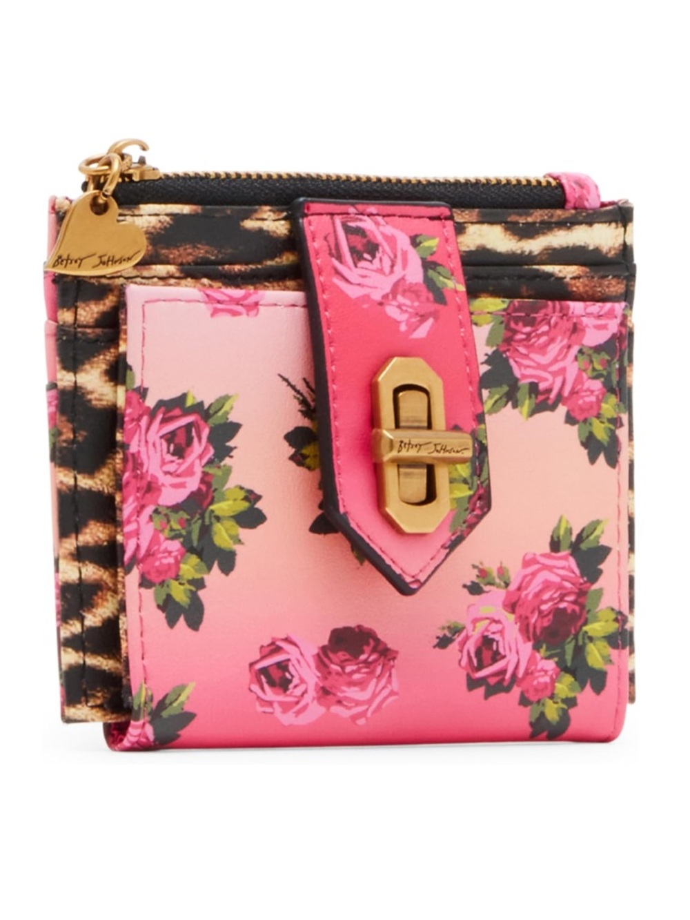 Betsey Johnson leopard floral bifold wallet - Picture 8 of 13